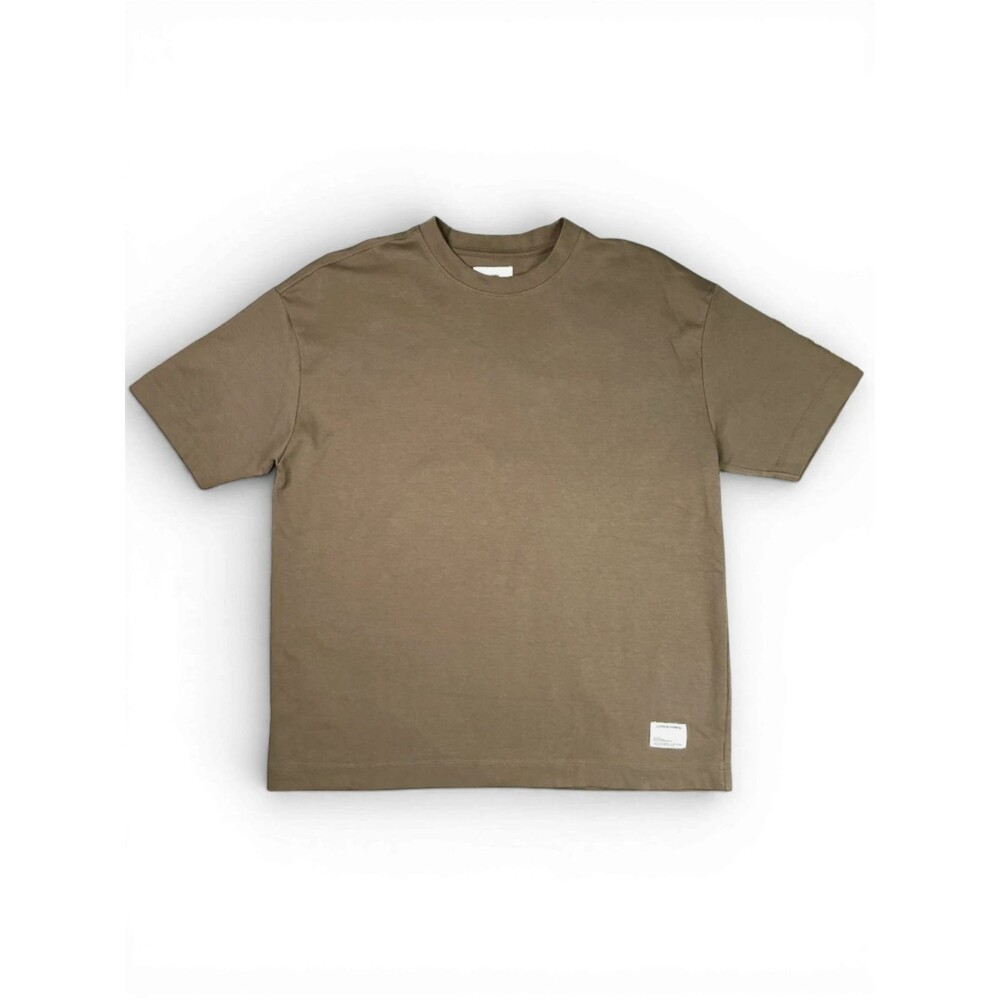Public Supply NYC Tee Shirt Mens Size L Fawn Beige Loose Fit Short Sleeve Casual
